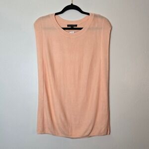 Banana Republic Womens Peach Sleeveless Knit Sweater Vest Top Medium NWT 910580